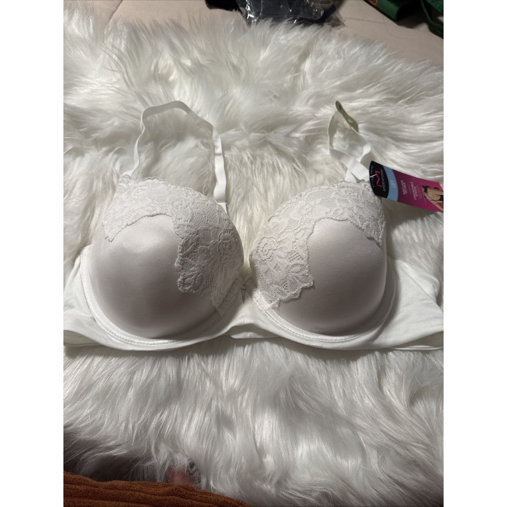 Maidenform Women's Bra, Soft Lace Push Up- Convertible Straps- Size 38B- NWT